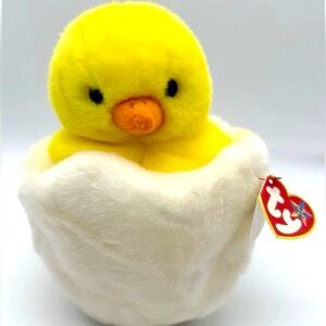 Ty Beanie Buddy - EGGBERT the Egg & Chick 9" New Vintage 2001 MWMTs